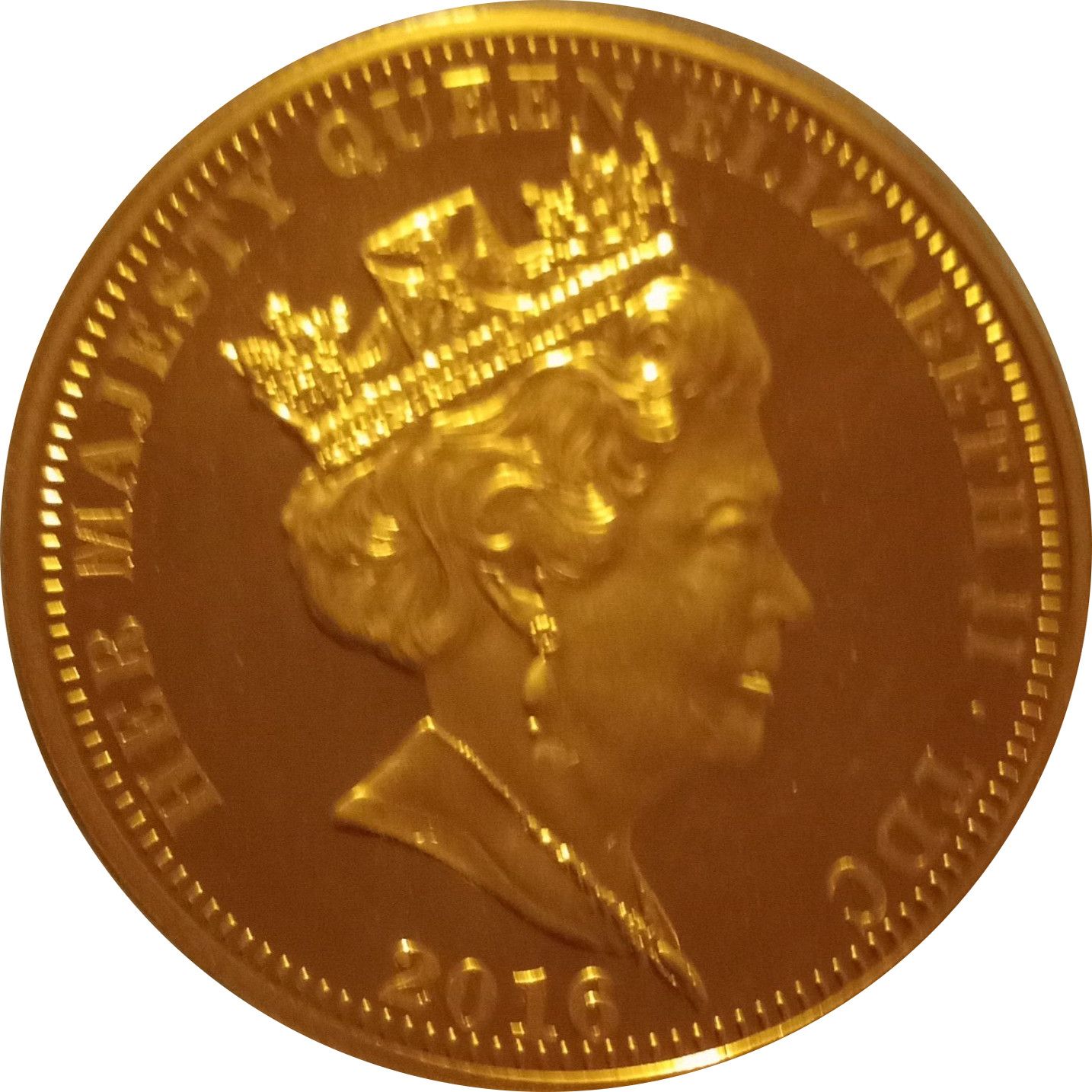 Tristan da Cunha 1 Crown - Elizabeth II 90th Birthday obverse