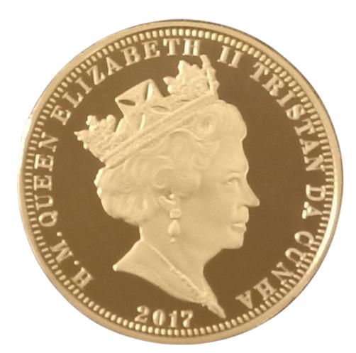 Tristan da Cunha 1 Crown - Elizabeth II Legendary Shipwrecks: MS Rangitane obverse