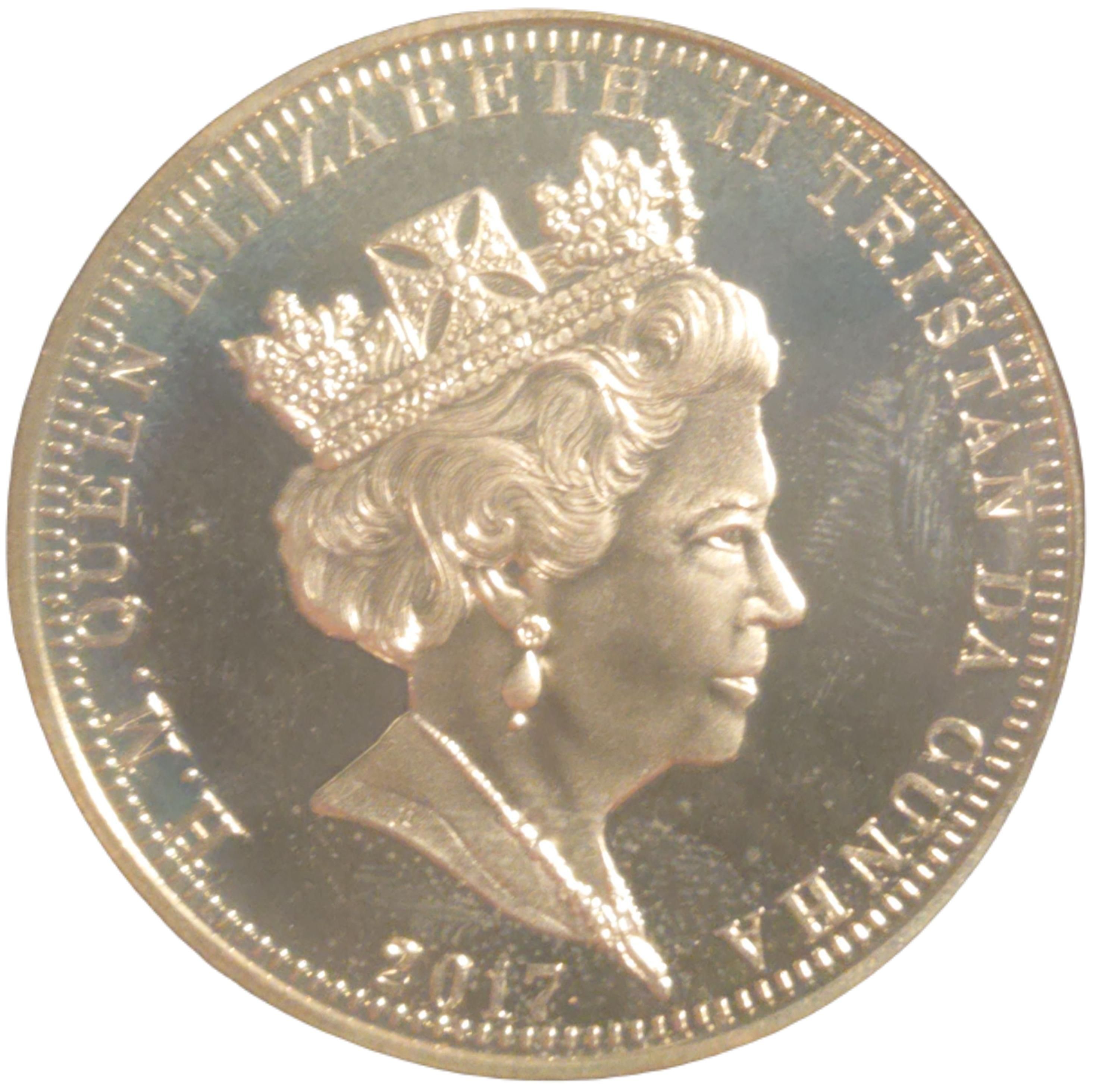 Tristan da Cunha 1 Crown - Elizabeth II Battle Of Vimy Ridge obverse