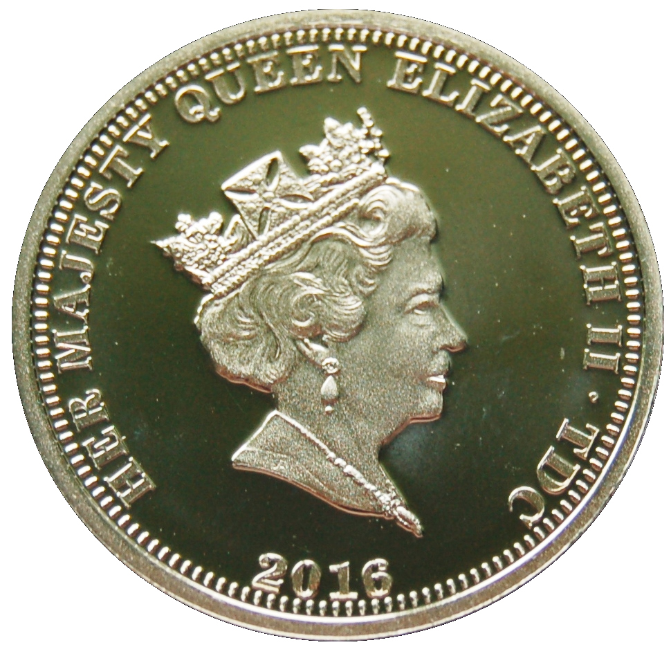 Tristan da Cunha 1 Pound - Elizabeth II The Queen and Prince Philip Birthday Celebration obverse