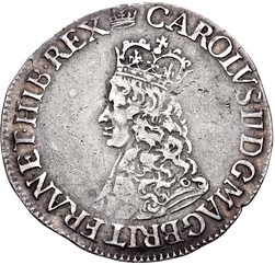 6 Pence - Charles II 1st hammered issue obverse