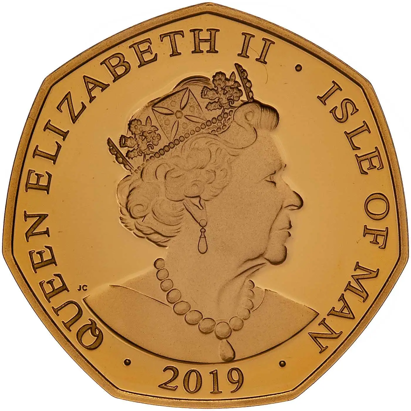 Isle of Man 50 Pence - Elizabeth II Peter Pan obverse