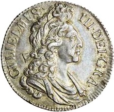 1 Shilling - William III 4th bust obverse
