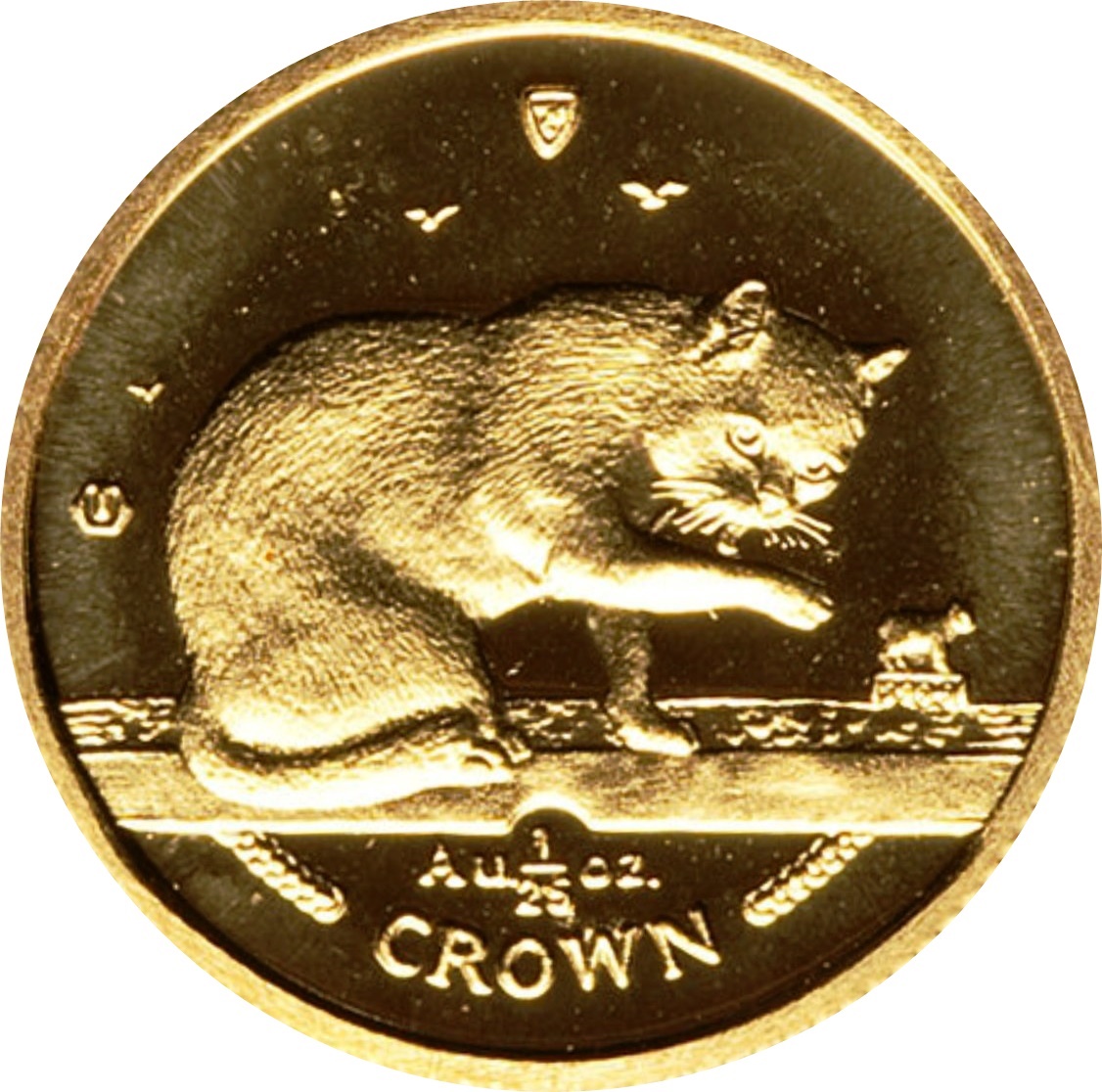 Isle of Man 1/25 Crown - Elizabeth II Blue British Short Hair Cat