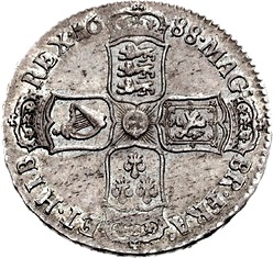 ½ Crown - James II 2nd bust
