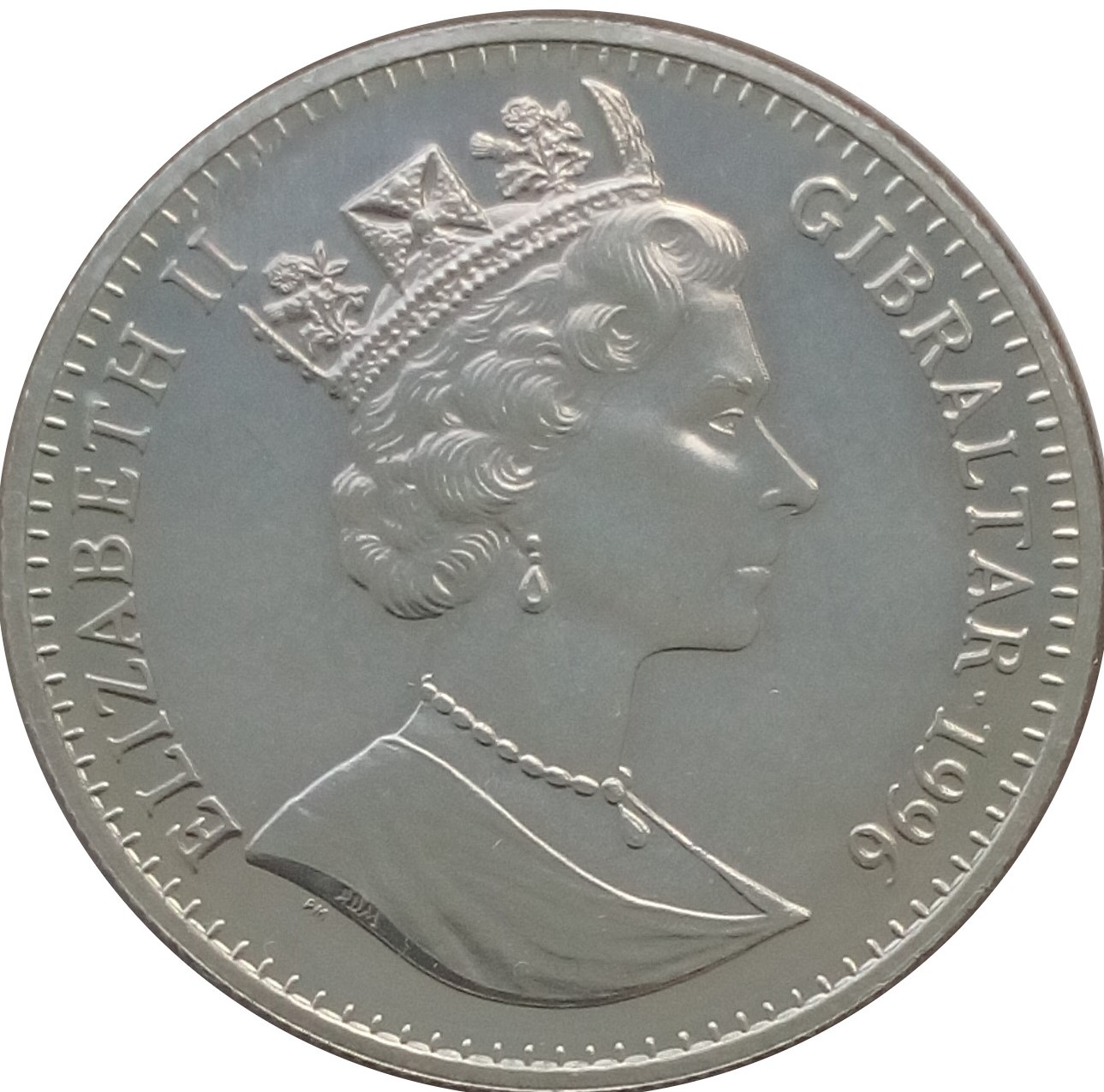 Gibraltar 1 Crown - Elizabeth II Gone with the Wind obverse