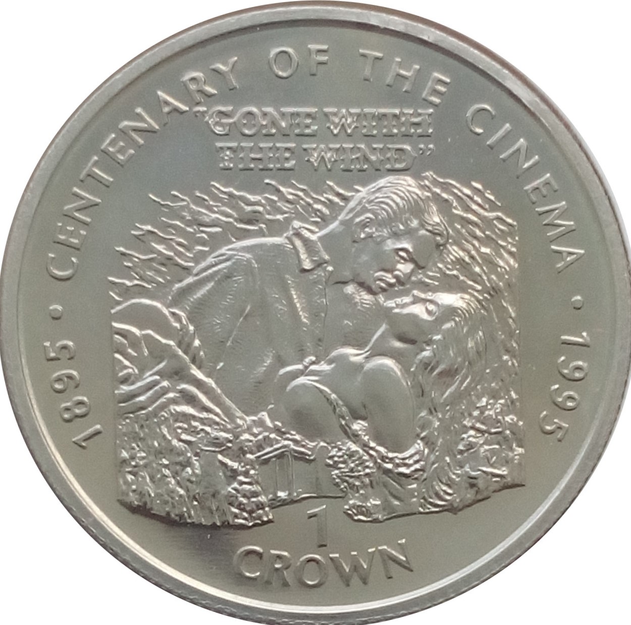 Gibraltar 1 Crown - Elizabeth II Gone with the Wind reverse