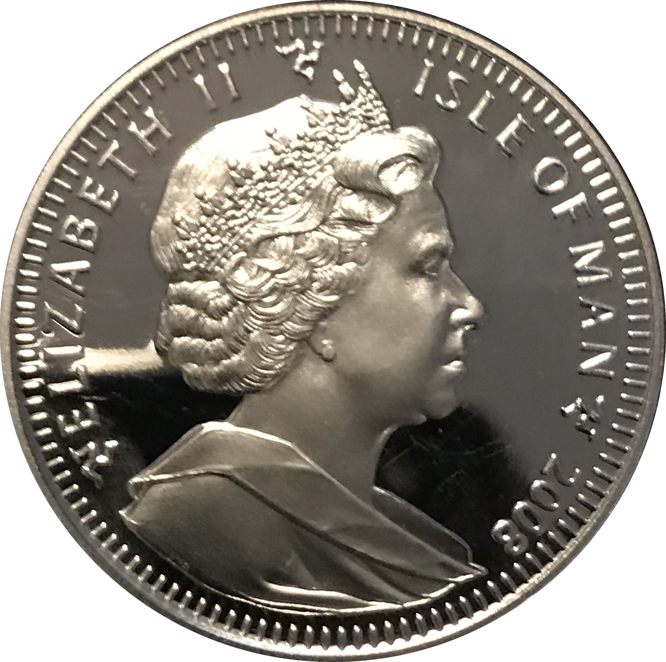 Isle of Man 1 Crown - Elizabeth II Burmilla Cat; Silver obverse