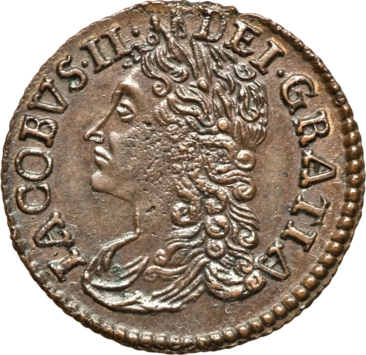 Ireland 6 Pence - James II Gun Money Large Coinage obverse