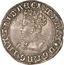 1 Groat - Mary obverse