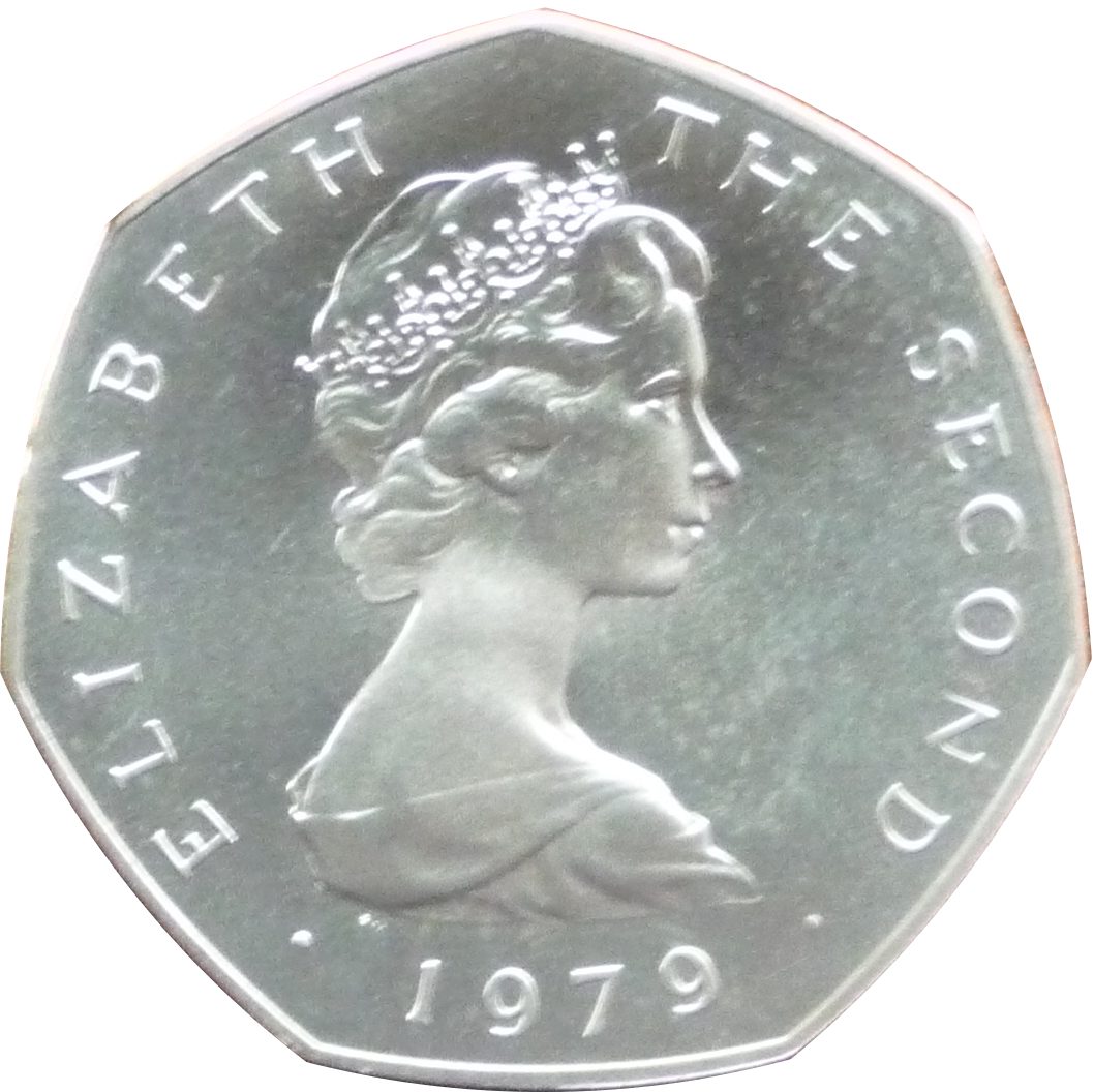 Isle of Man 50 Pence - Elizabeth II Day of Tynwald; Silver obverse