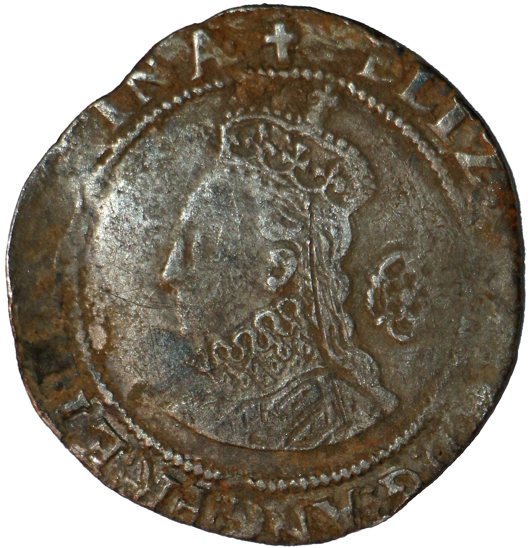 6 Pence - Elizabeth I 5th issue obverse