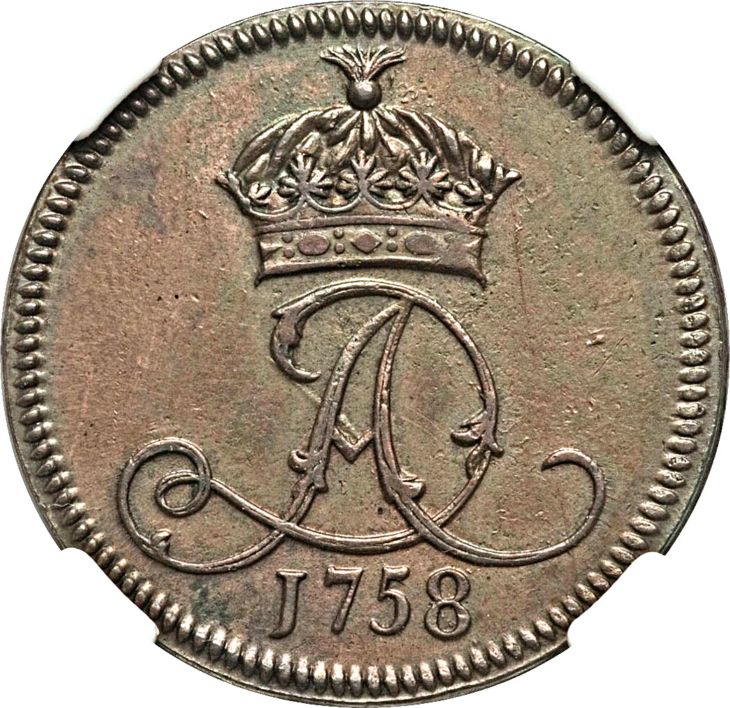 Isle of Man 1 Penny - James Murray Copper obverse