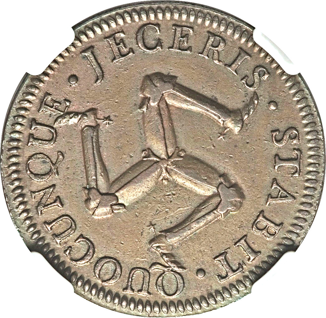 Isle of Man 1 Penny - James Murray Copper reverse
