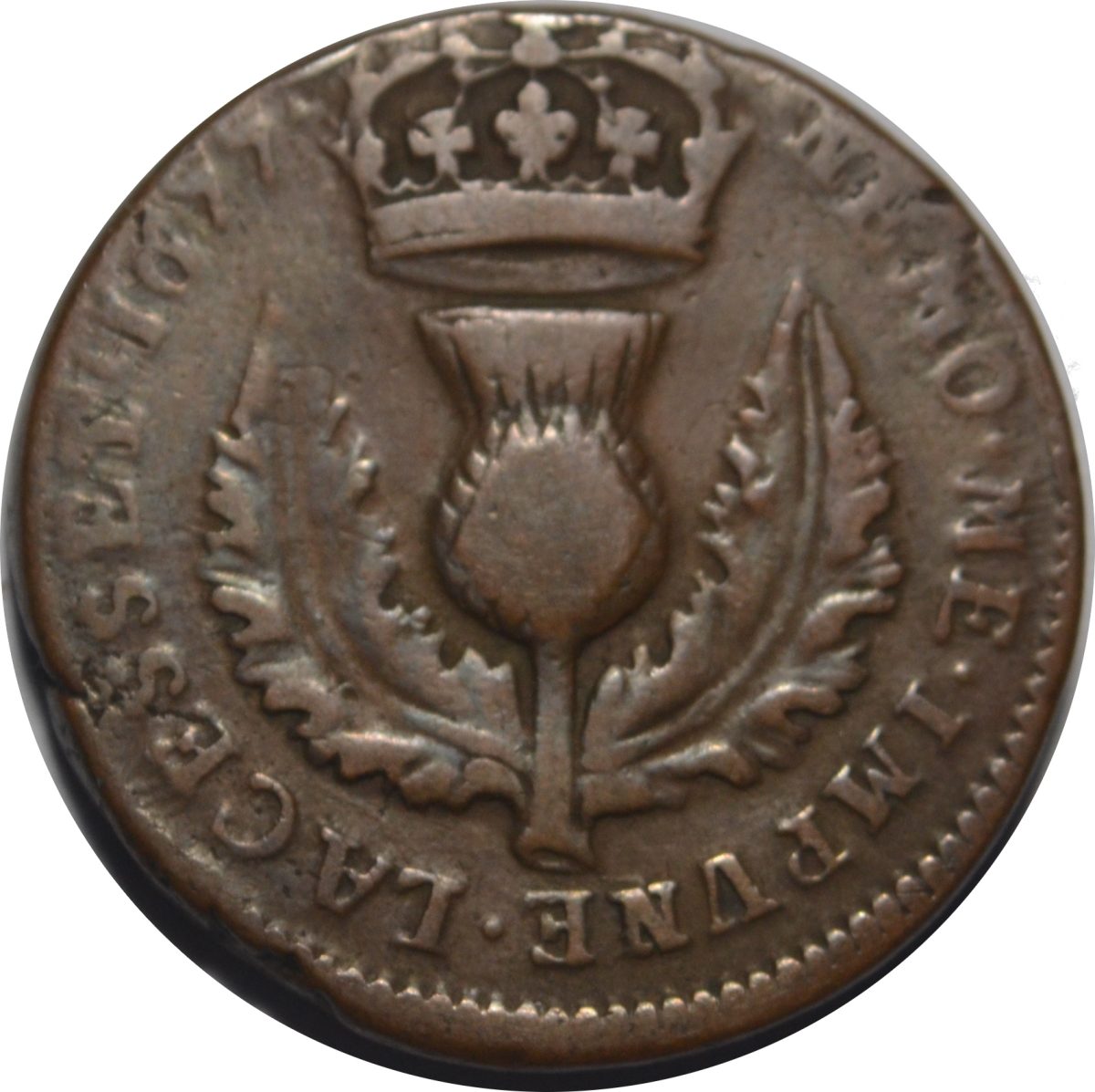 Scotland 1 Bawbee - Charles II reverse