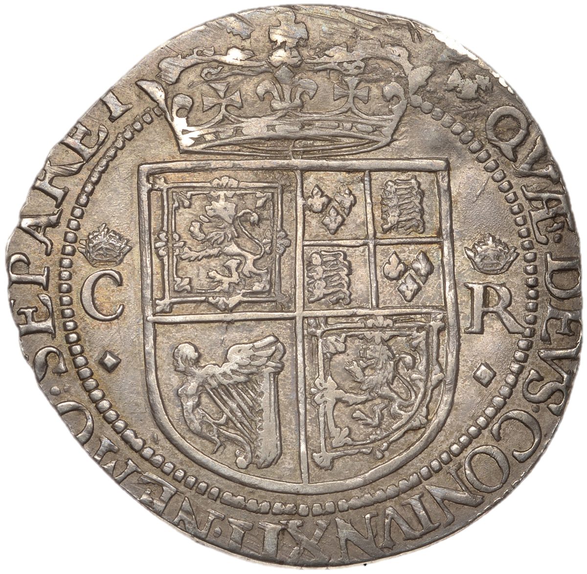 Scotland 12 Shillings - Charles I 3rd Coinage, 4th Issue