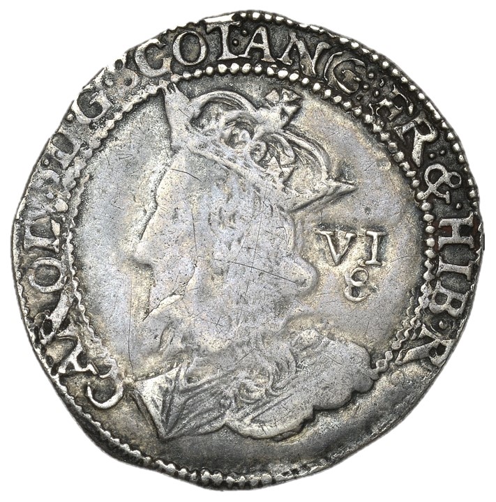 Scotland ½ Merk - Charles I 2nd Coinage obverse