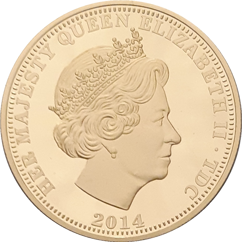 Tristan da Cunha 1 Crown - Elizabeth II Armistice Day obverse