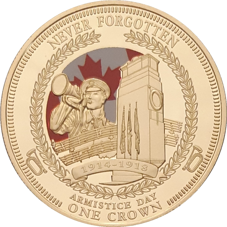 Tristan da Cunha 1 Crown - Elizabeth II Armistice Day