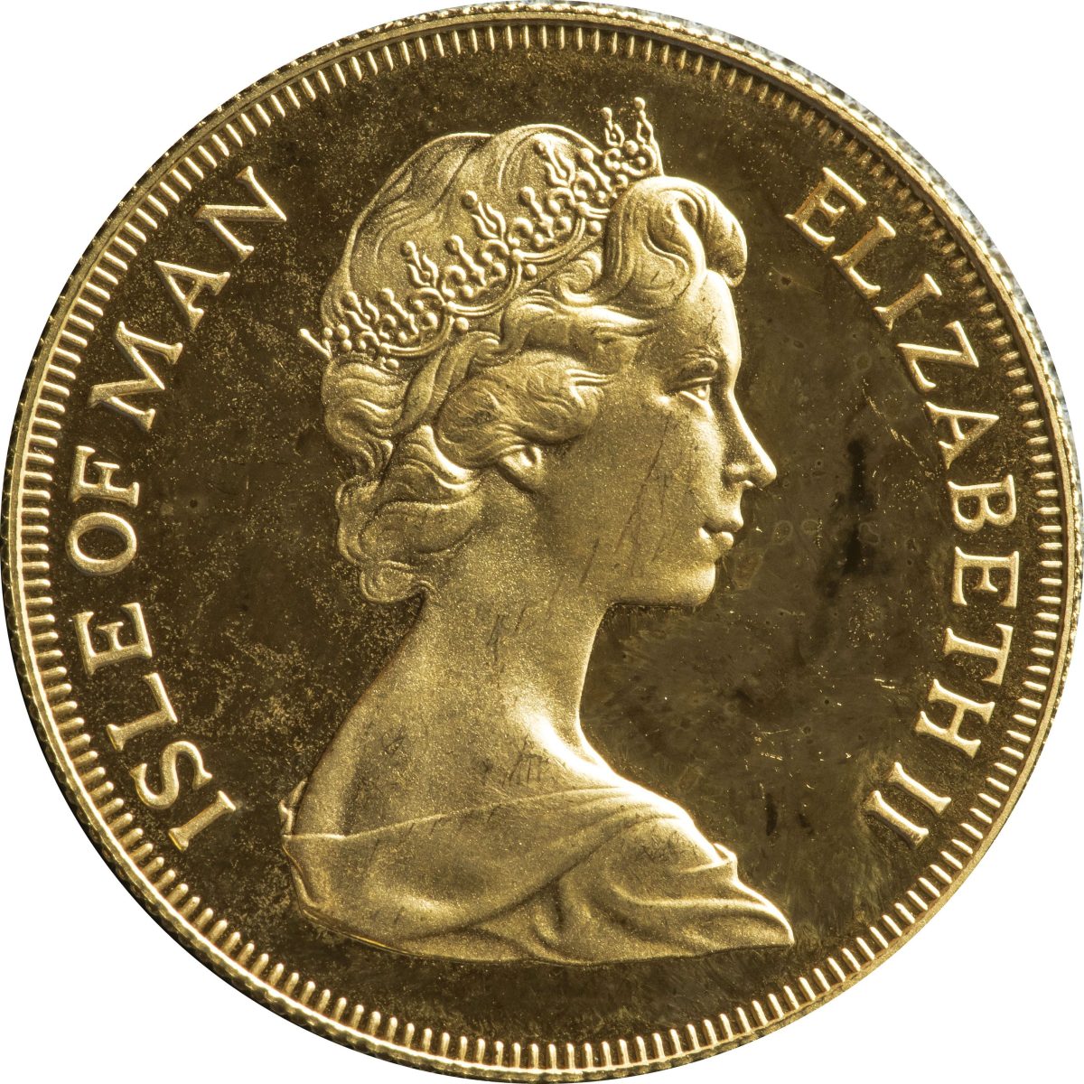 Isle of Man 2 Pounds - Elizabeth II Viking Warrior obverse