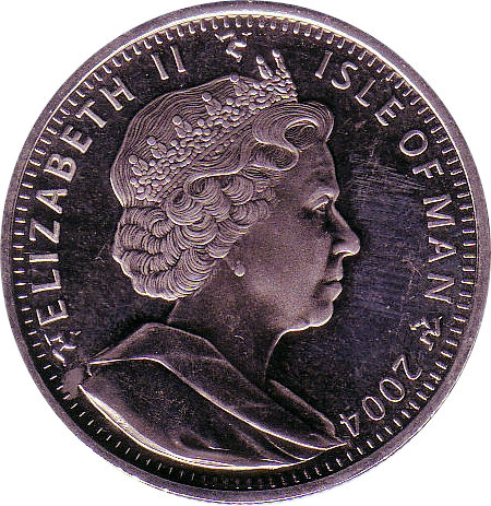 Isle of Man 1 Crown - Elizabeth II Victoria Cross obverse