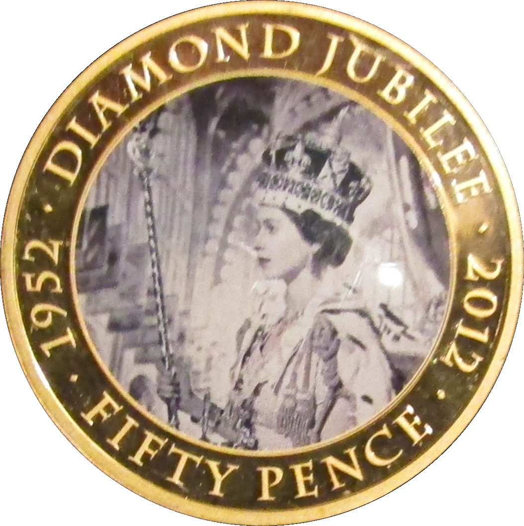 Guernsey 50 Pence - Elizabeth II Diamond Jubilee