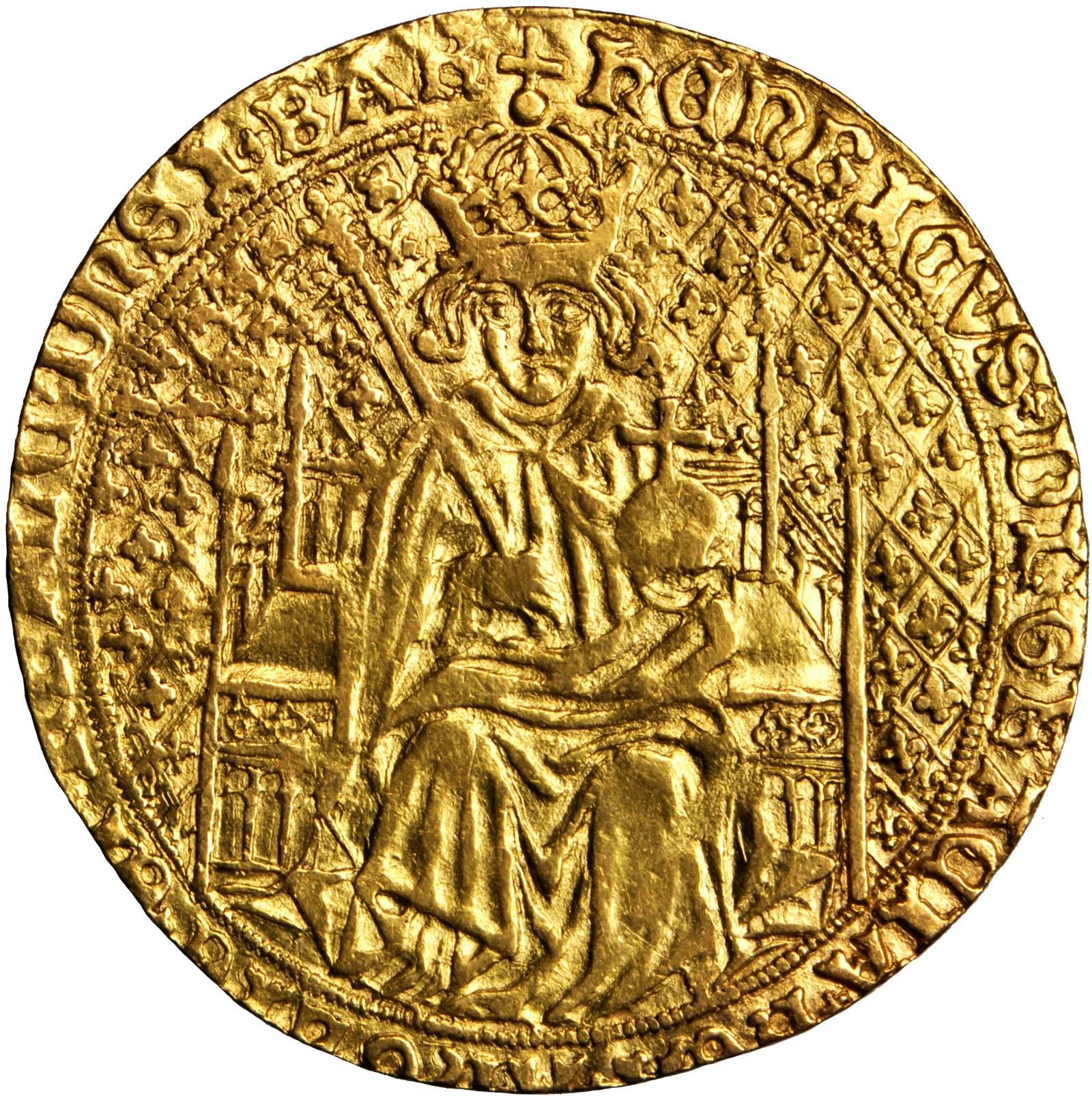 1 Sovereign - Henry VII Group II; cross fitchee obverse