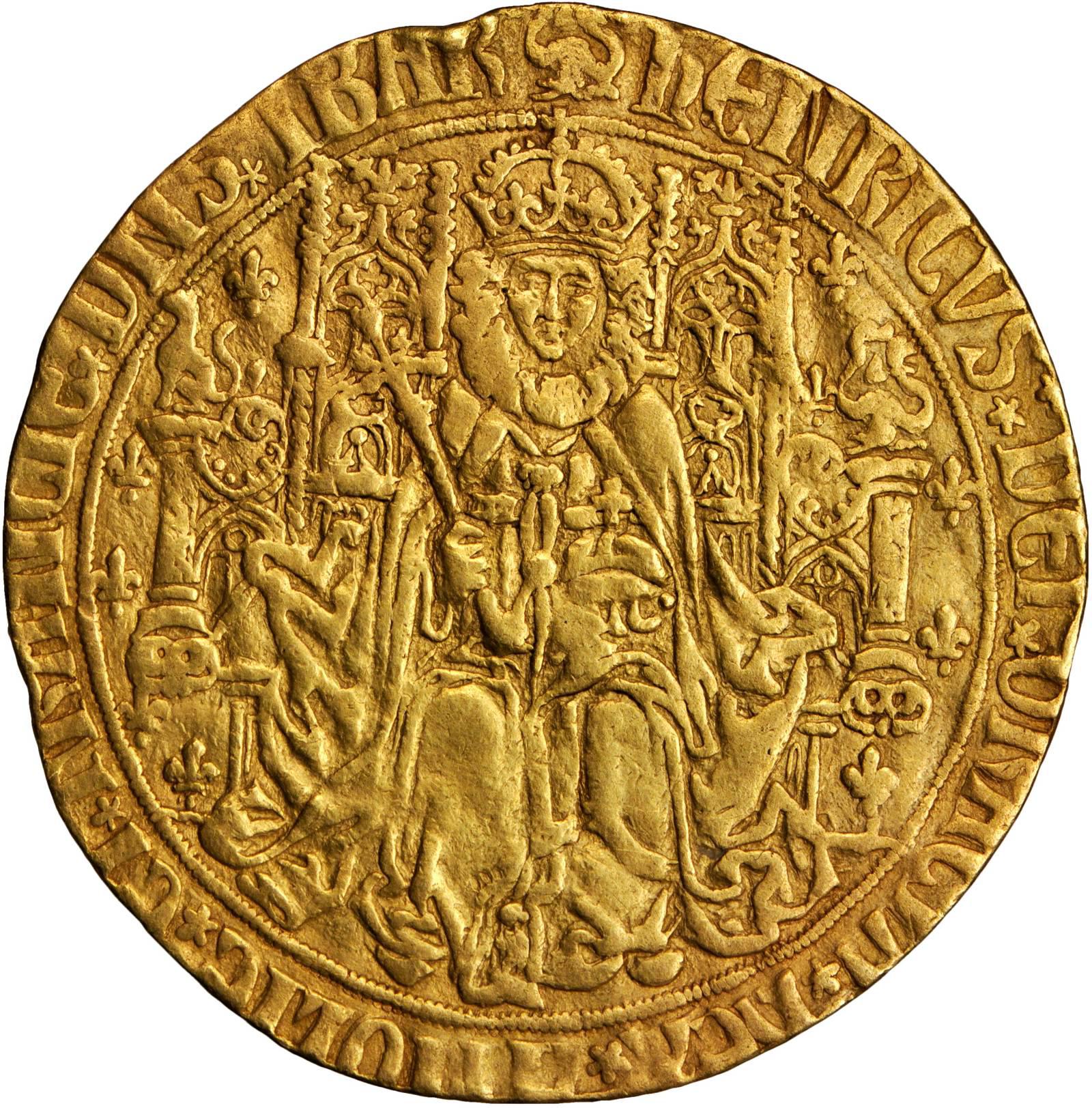 1 Sovereign - Henry VII Group III; dragon obverse