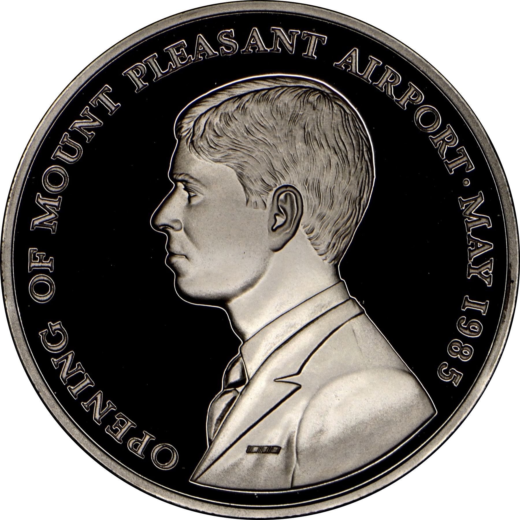 Falkland Islands 50 Pence - Elizabeth II Mt. Pleasant Airport; Silver Issue