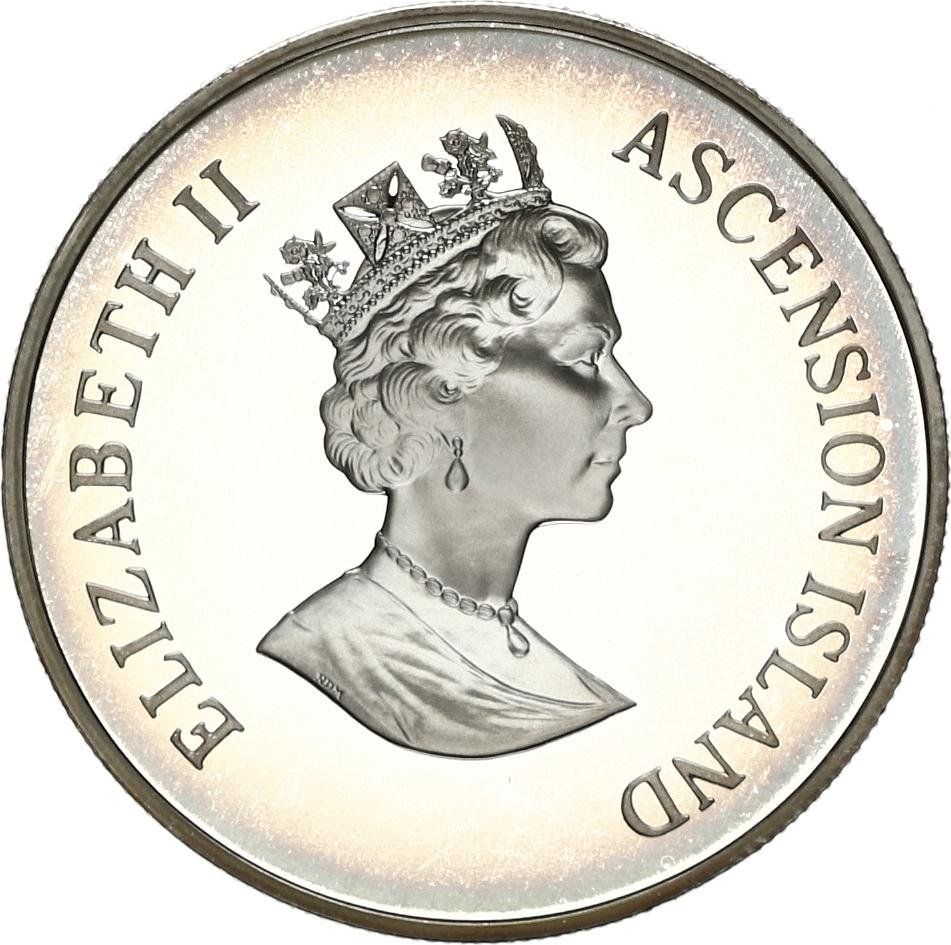 Ascension Island 50 Pence - Elizabeth II Frigate birds; Silver Proof Issue