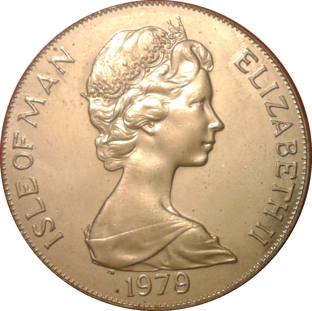 Isle of Man 1 Crown - Elizabeth II Manx Coinage obverse