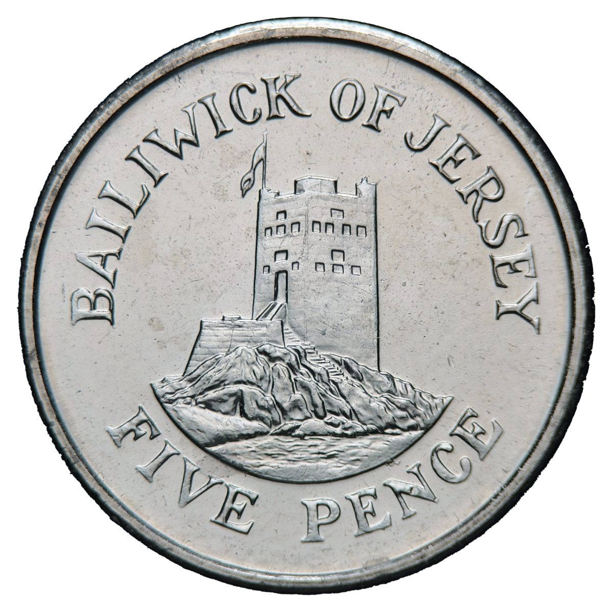 Jersey 5 Pence - Elizabeth II 4th portrait, magnetic