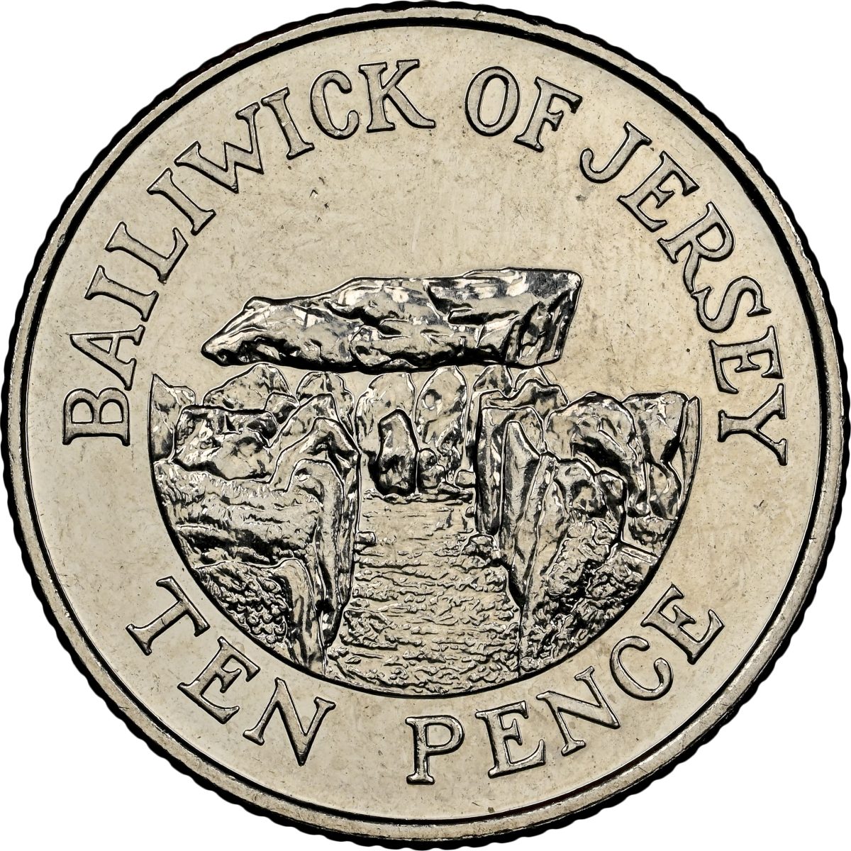 Jersey 10 Pence - Elizabeth II 4th portrait, magnetic