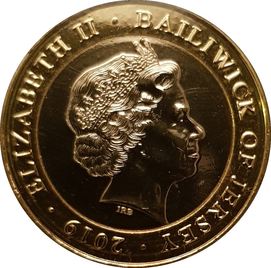 Jersey 2 Pounds - Elizabeth II Royal British Legion Poppy obverse