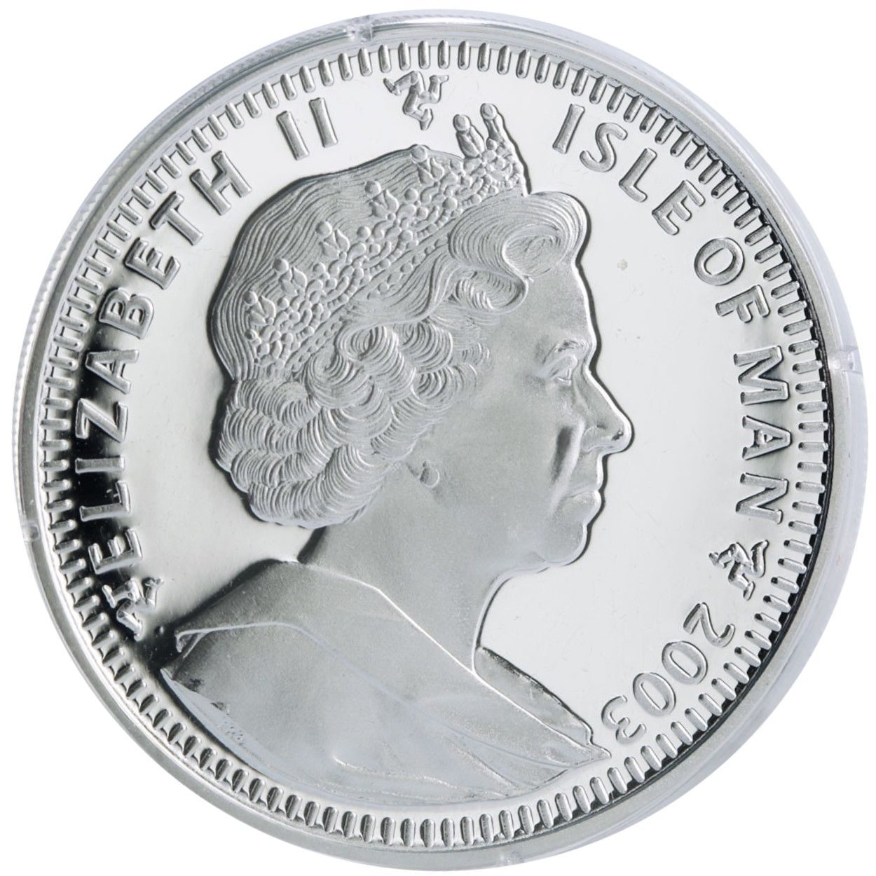 Isle of Man 1 Crown - Elizabeth II Balinese Cat; Silver obverse