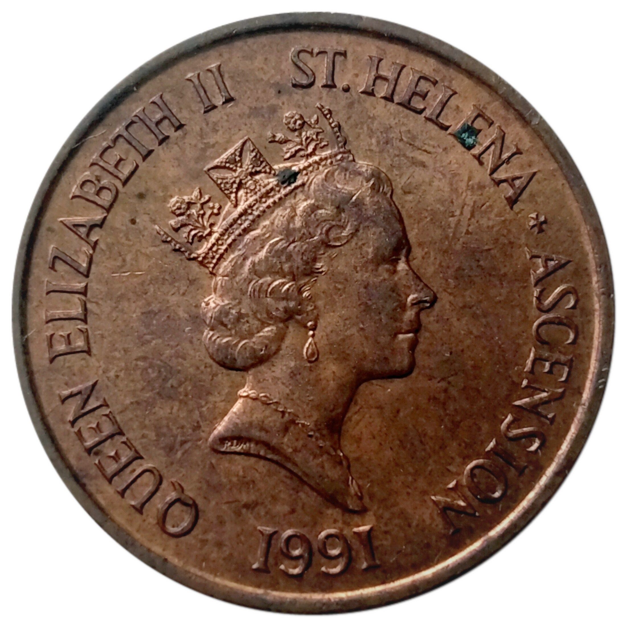 Saint Helena and Ascension 1 Penny - Elizabeth II 3rd portrait obverse
