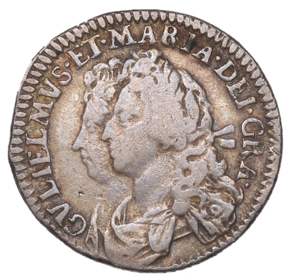 Scotland 5 Shillings - William and Mary obverse