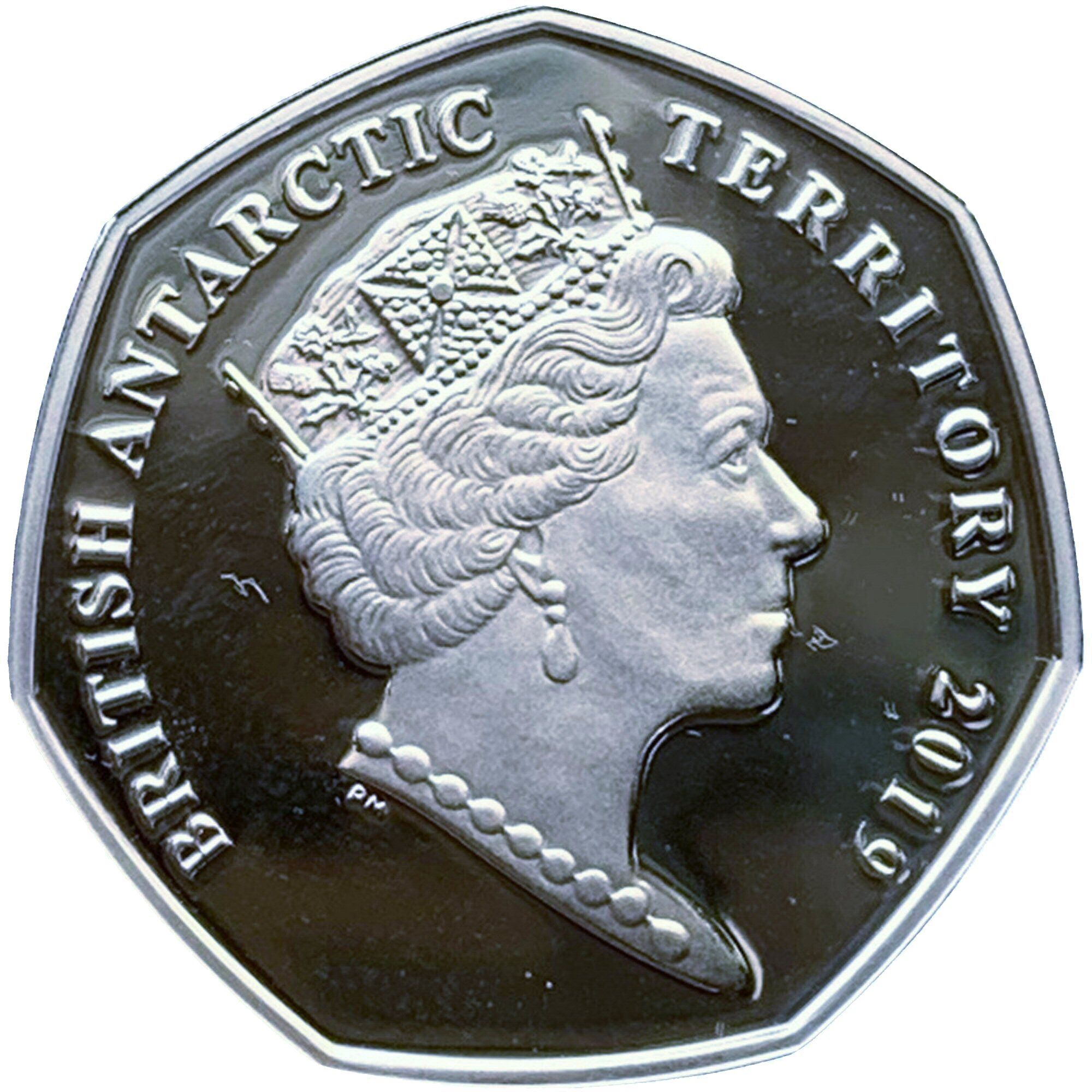British Antarctic Territory 50 Pence - Elizabeth II Boaty McBoatface; Silver obverse