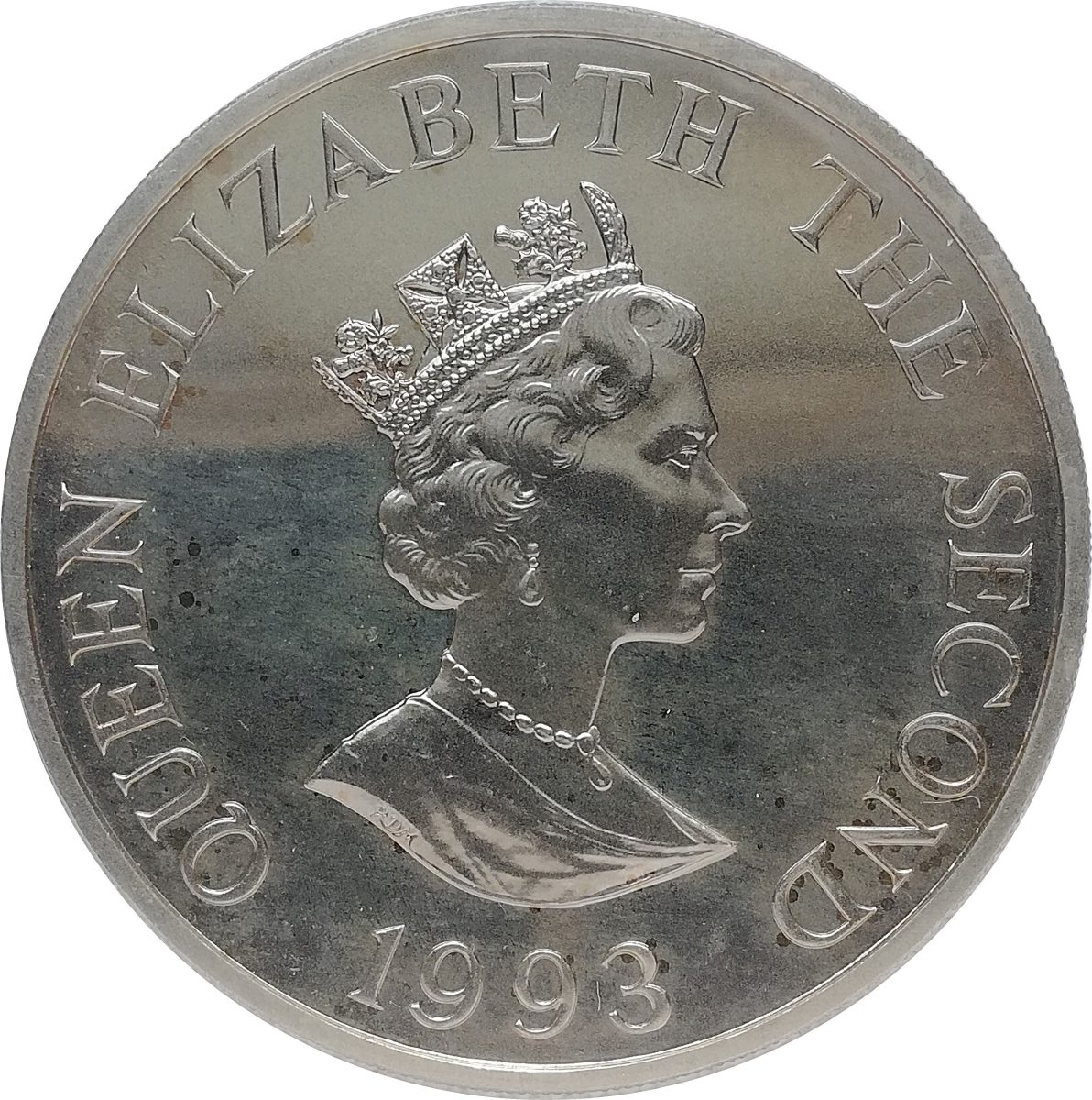 Alderney 2 Pounds - Elizabeth II Coronation Jubilee obverse