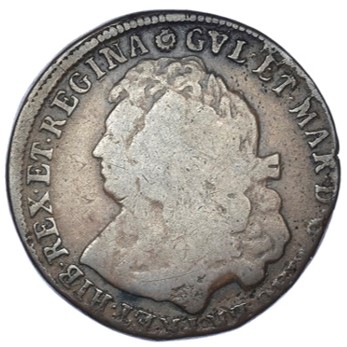 Scotland 1 Bawbee - William and Mary obverse