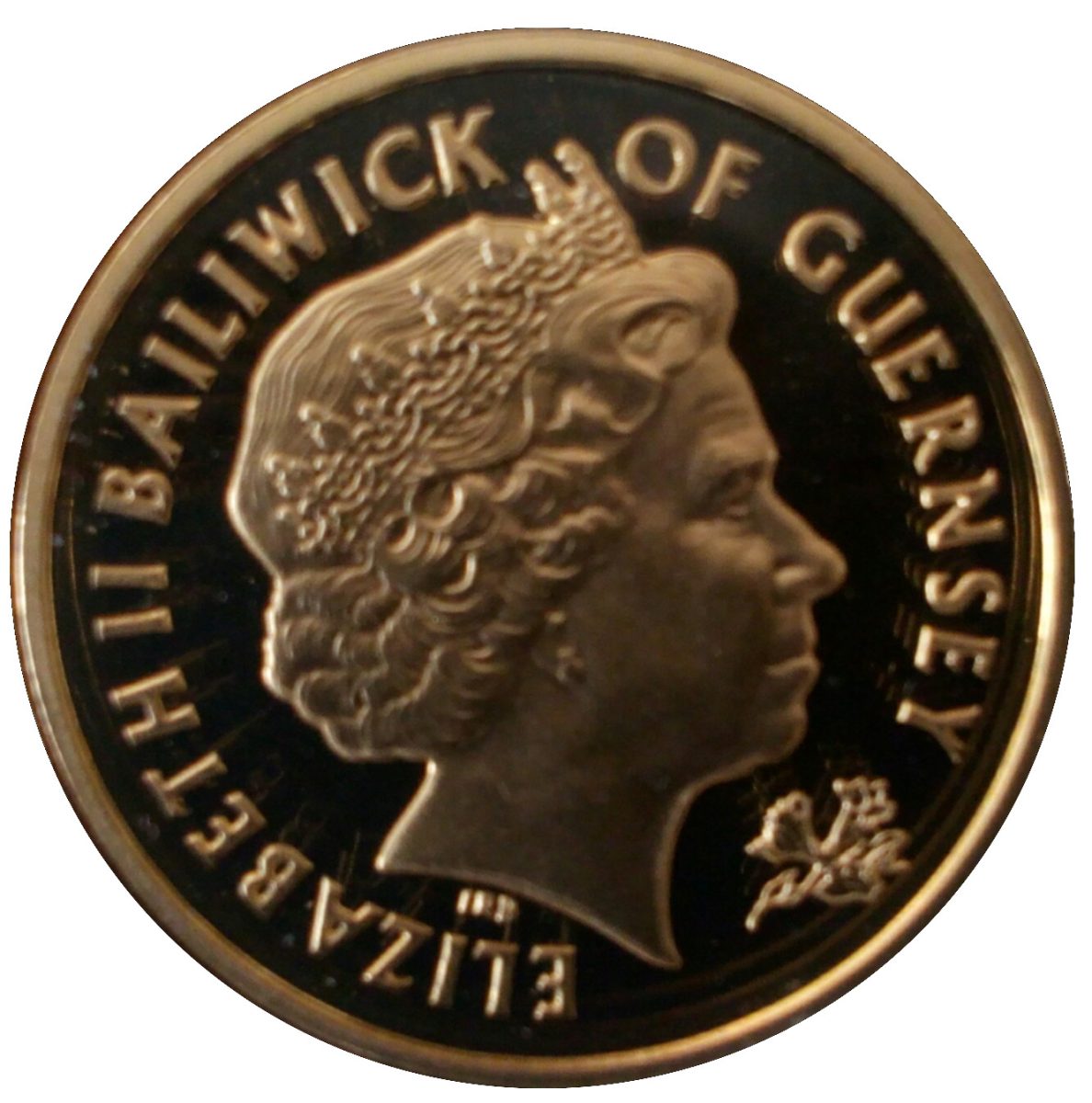 Guernsey 1 Pound - Elizabeth II Millennium 2000 obverse