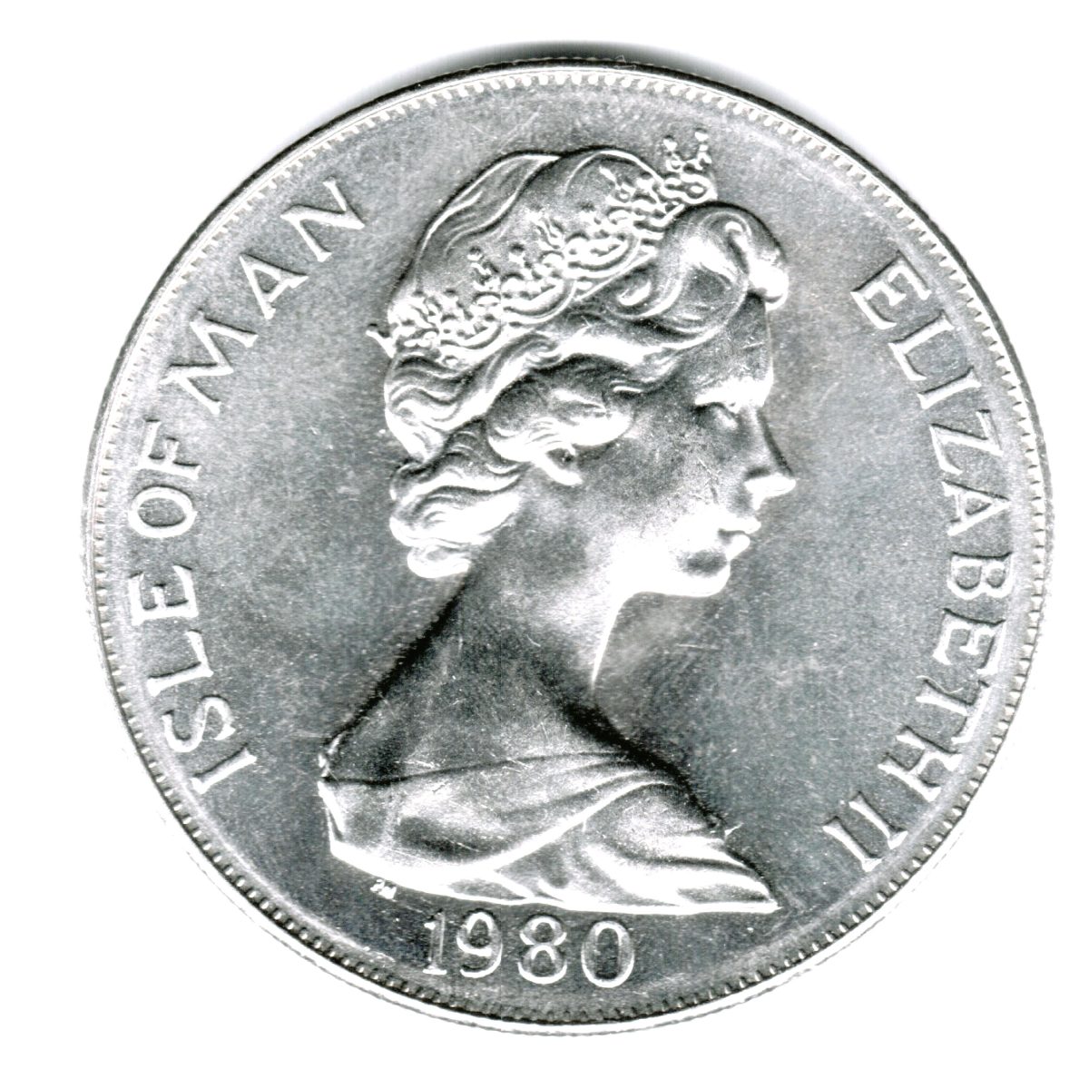 Isle of Man 1 Crown - Elizabeth II Olympics obverse