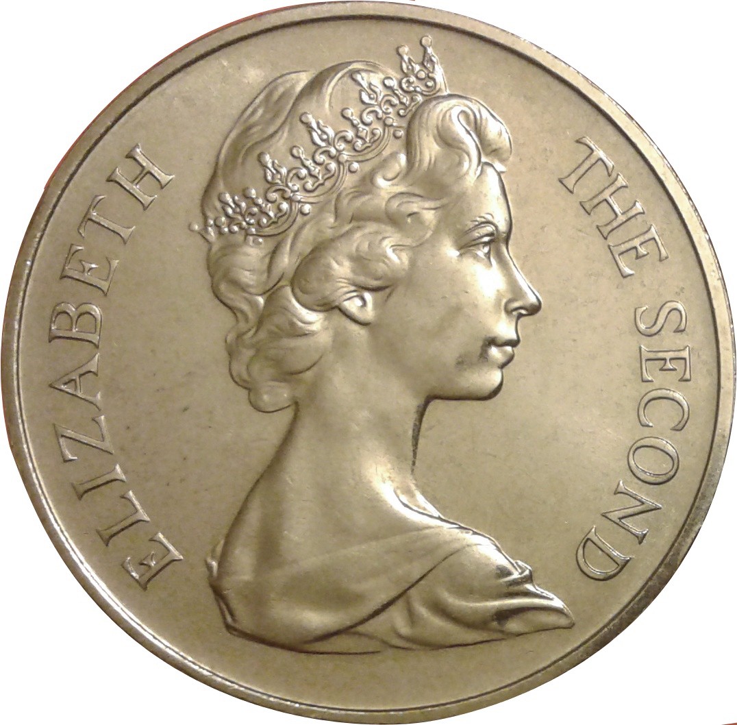 Isle of Man 1 Crown - Elizabeth II Manx Cat obverse