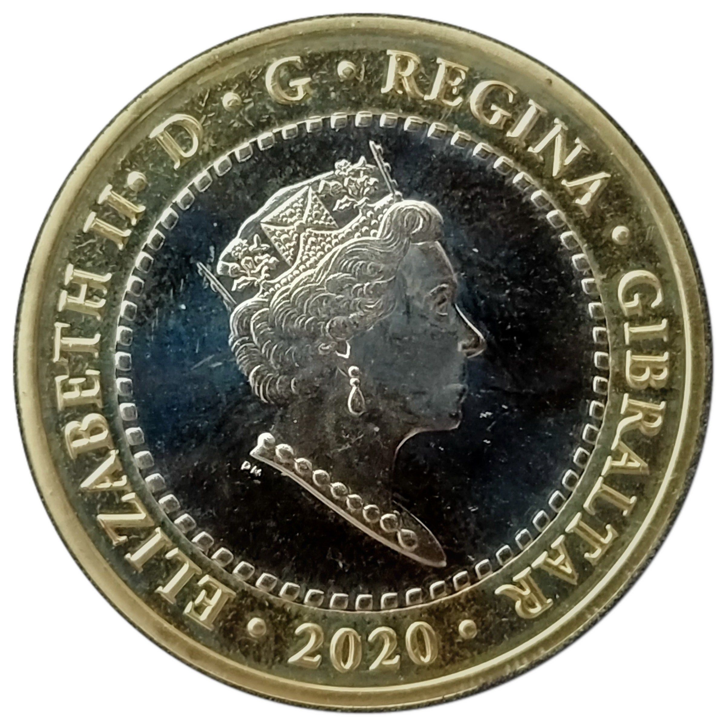 Gibraltar 2 Pounds - Elizabeth II The Nemean Lion obverse