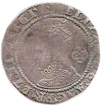 6 Pence - Elizabeth I 7th issue obverse