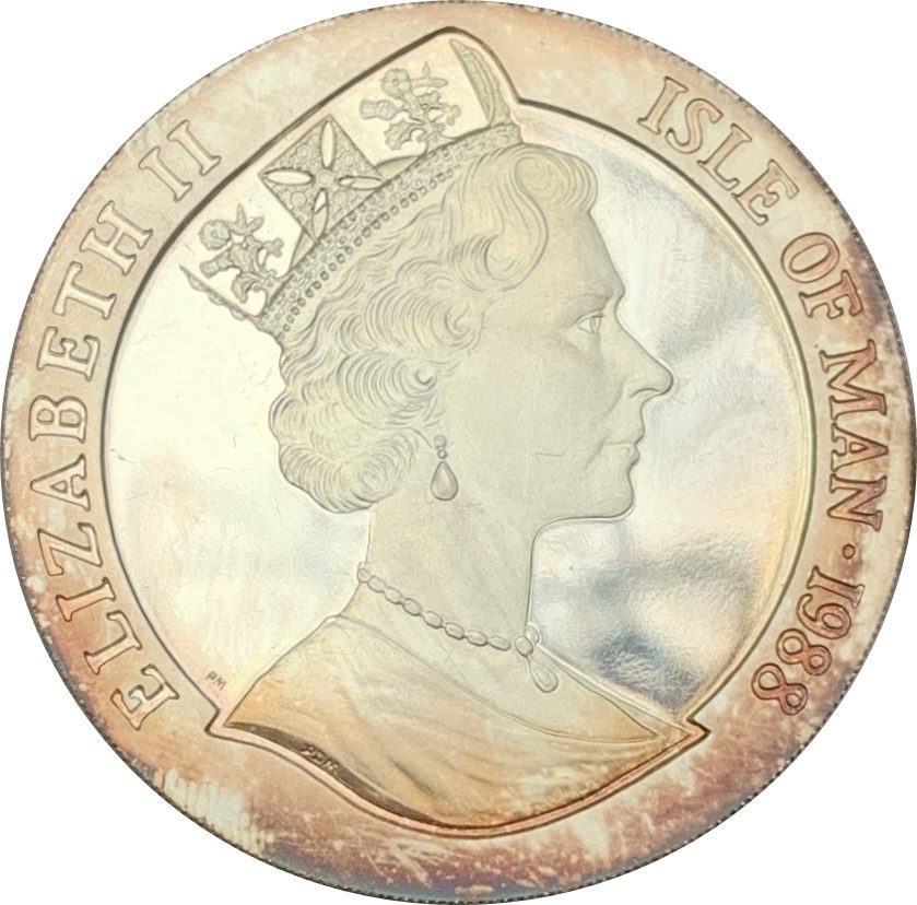 Isle of Man 1 Crown - Elizabeth II Patrick Miller's Number One (Silver) obverse