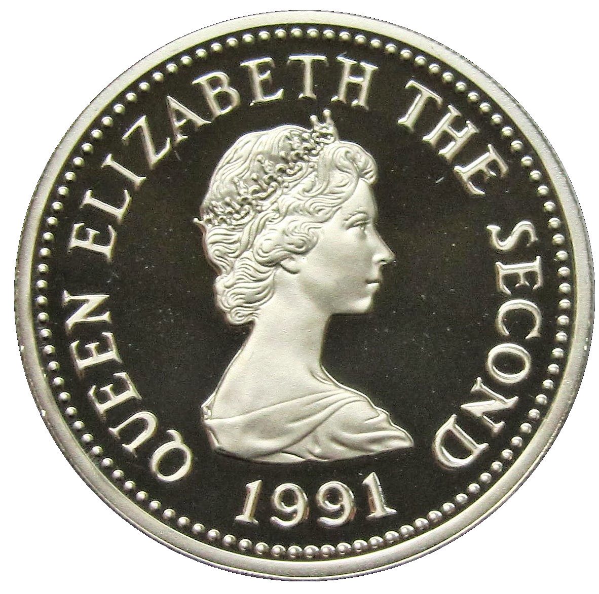 Jersey 1 Pound - Elizabeth II Schooner, The Tickler; Silver Proof obverse