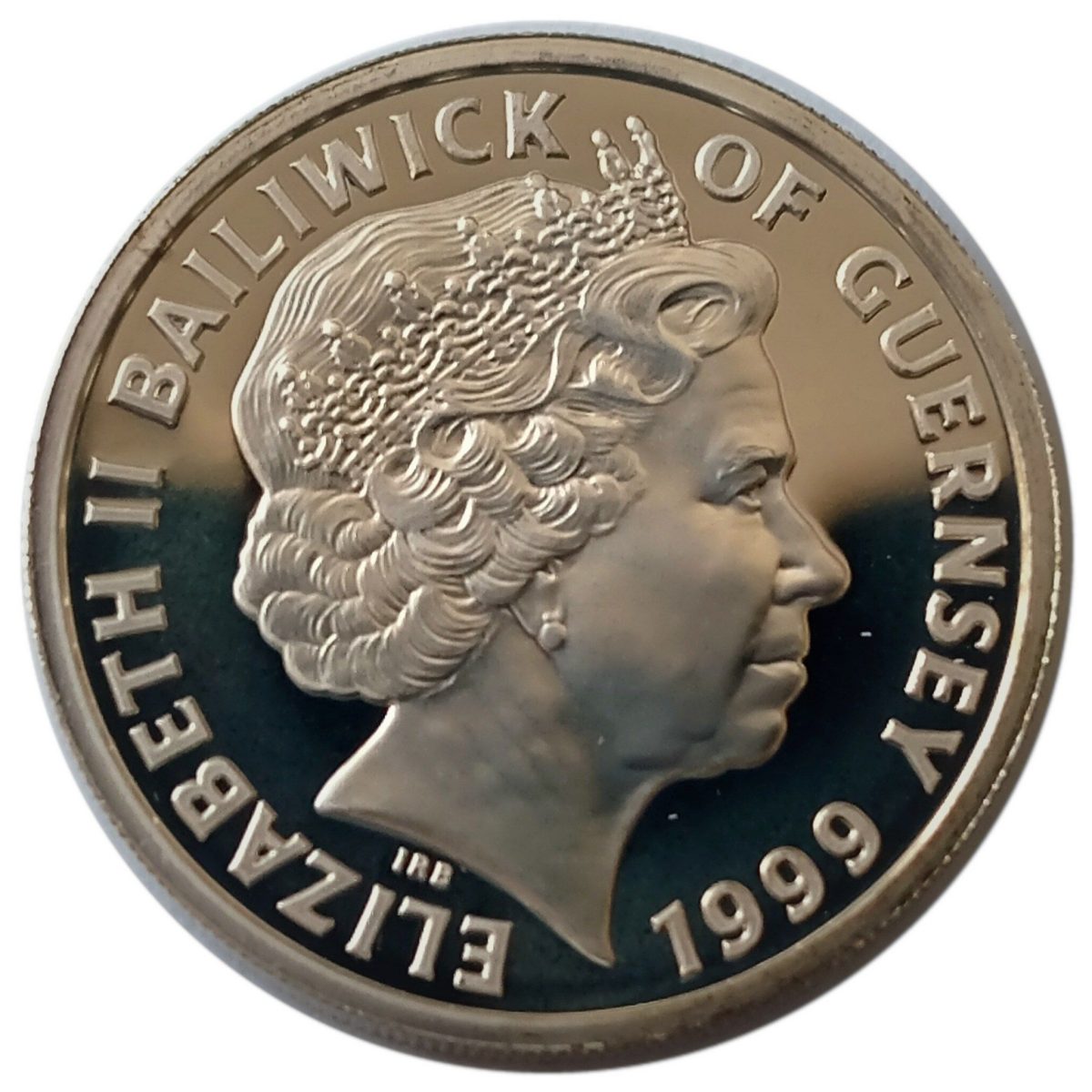 Guernsey 1 Pound - Elizabeth II Sir Winston Churchill - Silver obverse