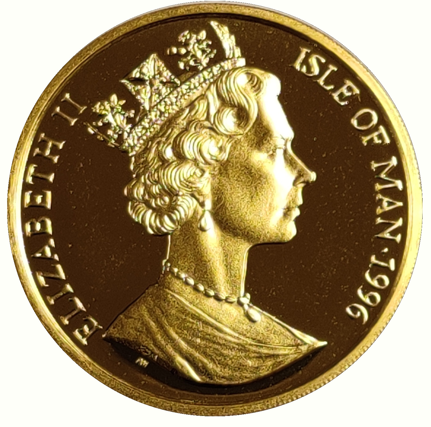 Isle of Man 1 Crown - Elizabeth II Burmese Cat; Gold obverse