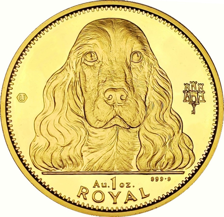 Gibraltar 1 Royal - Elizabeth II Cocker Spaniel reverse